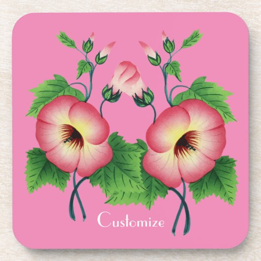 Dessous-de-verre Fleurs rose pâle Thunder_Cove (Devant)