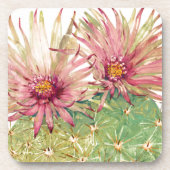 Dessous-de-verre Fleurs roses de cactus (Devant)