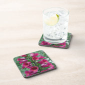 Dessous-de-verre Fleurs roses de renard (Côté Droit)