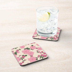 Dessous-de-verre Fleurs Roses, Motif Floral, Motif De Fleurs