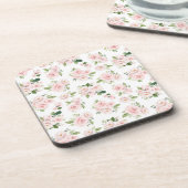 Dessous-de-verre Fleurs roses, Roses roses, Fleurs Aquarelles (Côté gauche)