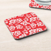 Dessous-de-verre Fleurs rouges hawaïennes (Côté gauche)