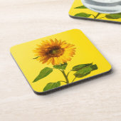 Dessous-de-verre Fleurs | Tournesol jaune (Côté gauche)