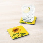 Dessous-de-verre Fleurs | Tournesol jaune (Côté Droit)