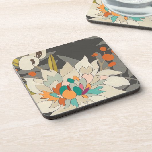 Dessous-de-verre Fleurs Tropiques Twilight (Côté gauche)