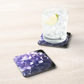 Dessous-de-verre Fleurs violettes hydrageas violets fleuris pourpre (Côté Droit)