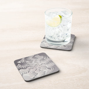 Dessous-de-verre flocon d'argent