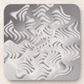 Dessous-de-verre flocon d'argent (Devant)