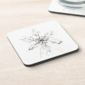Dessous-de-verre Flocon de neige unique délicat (Côté gauche)