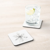 Dessous-de-verre Flocon de neige unique délicat (Côté Droit)