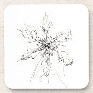 Dessous-de-verre Flocon de neige unique délicat