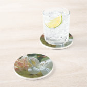 Dessous de verre Floral Azalea Blanc (Côté)