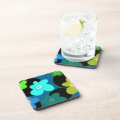 Dessous-de-verre Floral bleu et vert (Côté Droit)