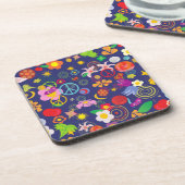 Dessous-de-verre Floral boho (Côté gauche)