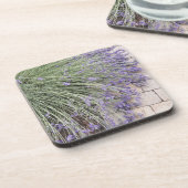 Dessous-de-verre Floral de lavande violette (Côté gauche)