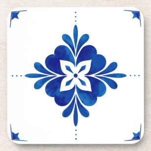 Dessous-de-verre Floral de style méditerranéen