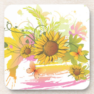 Dessous de verre Floral d'été 1A