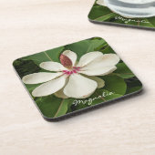 Dessous-de-verre Floral japonais de fleurs de Magnolia (Côté gauche)