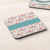 Dessous-de-verre Floral peint (Côté gauche)