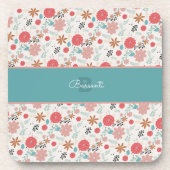 Dessous-de-verre Floral peint (Devant)