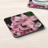 Dessous-de-verre Floral Pink Hyacinth (Côté gauche)