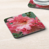 Dessous-de-verre Floral rose Rhododendron (Côté gauche)