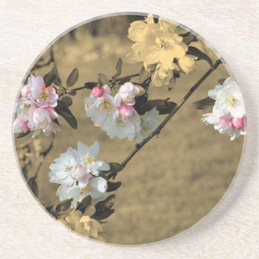 Dessous de verre Floral Sepia (Devant)
