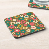 Dessous de verre Floral Tootie. (Côté gauche)