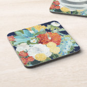 Dessous-de-verre Florals de minuit III (Côté gauche)