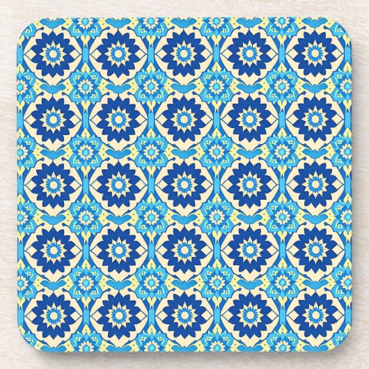 Dessous de verre floraux Boho vibrants - Ensemble  (Devant)