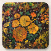 Dessous de verre floraux des étincelles (Devant)