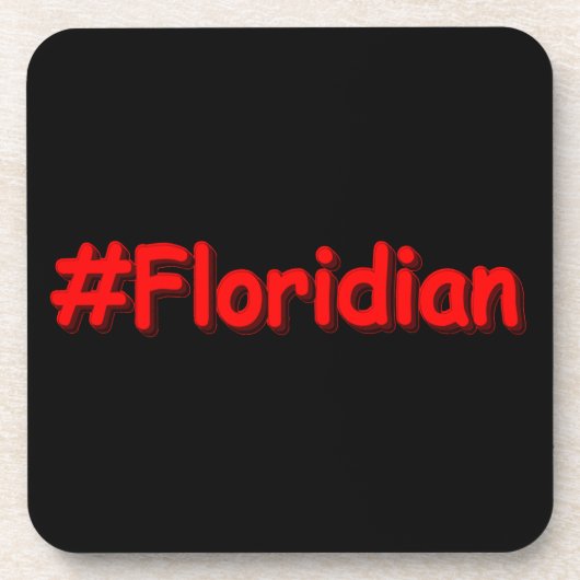 Dessous-de-verre "#Floridian " Joli design. Commandez dès maintenan (Devant)