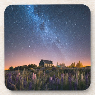 Dessous-de-verre Flowers (homonymie)   Lupines Blooming Lake Tekapo