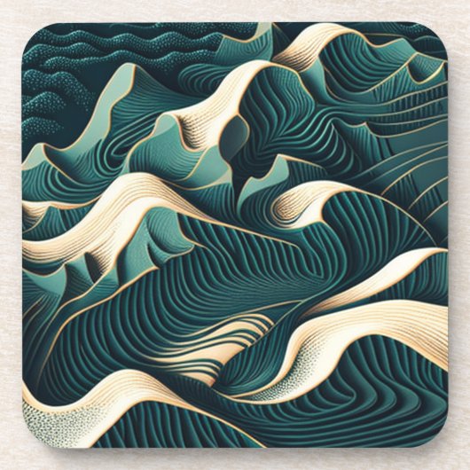 Dessous-de-verre Flowing harmony (Devant)