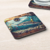 Dessous-de-verre Flux de truites sauvages | Ensemble de Dessous de  (Côté gauche)