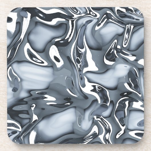 Dessous-de-verre Flux métallique Chrome (Devant)