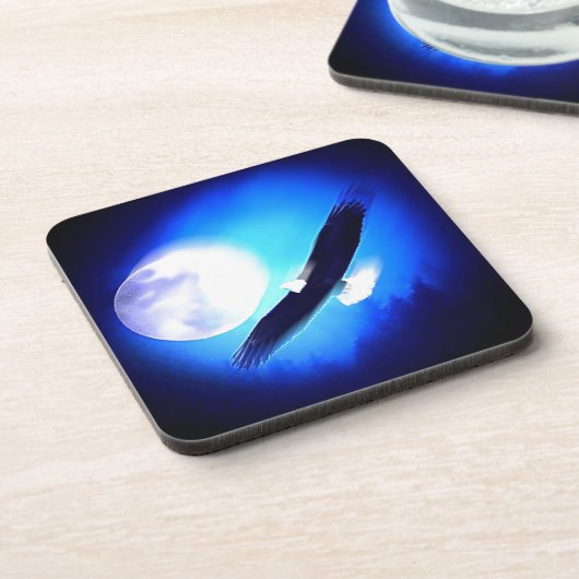 Dessous-de-verre Flying Eagle & Moon (Côté gauche)