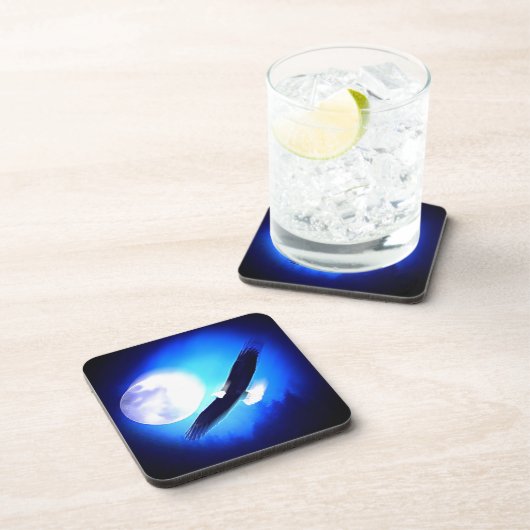 Dessous-de-verre Flying Eagle & Moon (Côté Droit)