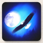 Dessous-de-verre Flying Eagle & Moon (Devant)