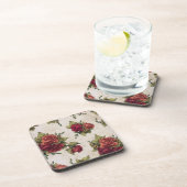 Dessous-de-verre Fond d'écran Antique Red Rose (Côté Droit)