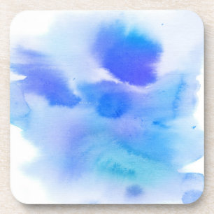 Dessous-de-verre Fond peint à la main d'aquarelle abstraite
