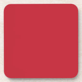 Dessous-de-verre Fond Rouge Foncé  (Devant)