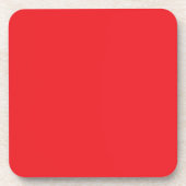 Dessous-de-verre Fond uni rouge solide (Devant)