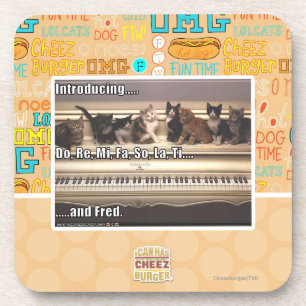 Dessous-de-verre Font, le Re, MI, fa, ainsi, La, Ti, Fred