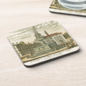 Dessous-de-verre Fontaine italienne en ville Carré par Falda (Côté gauche)