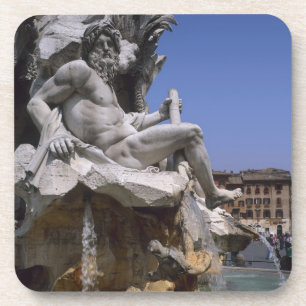 Dessous-de-verre Fontana dei Quattro Fiumi, Piazza Navona, Rome,