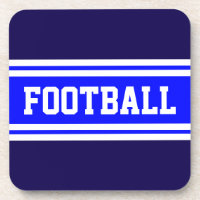 FOOTBALL Bleu brillant Marine White Racing Stripes