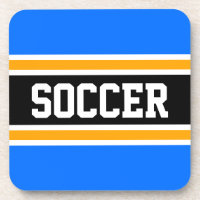 FOOTBALL Bleu Sport Orange Noir Rayures de Course
