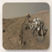 Dessous-de-verre Forage Mars Curiosity Red Martian Paysage (Devant)