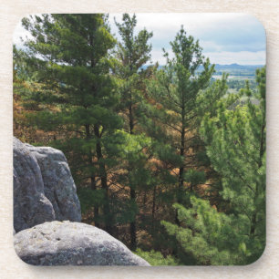 Dessous-de-verre Forest Valley Vue sur Castle Mound